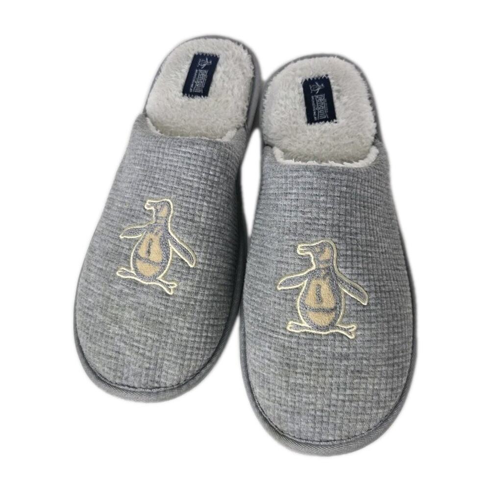 New Original Penguin Men Comfort Foam Indoor Outdoor Slippers Slides Size 11-12